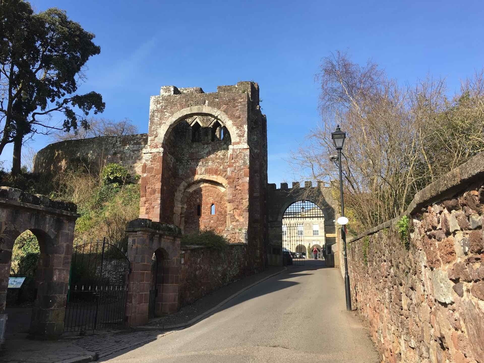 Exeter castle and norman gatehouse
