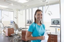 dentist woman smiling