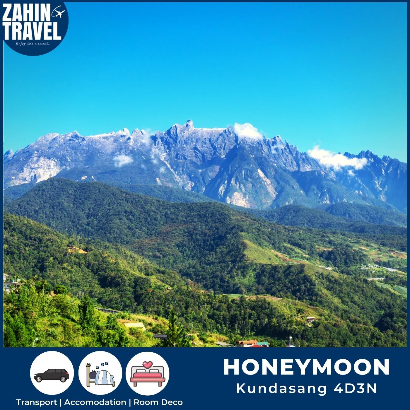 Pakej Honeymoon Bulan Madu Kundasang Sabah 4 Hari 3 Malam
