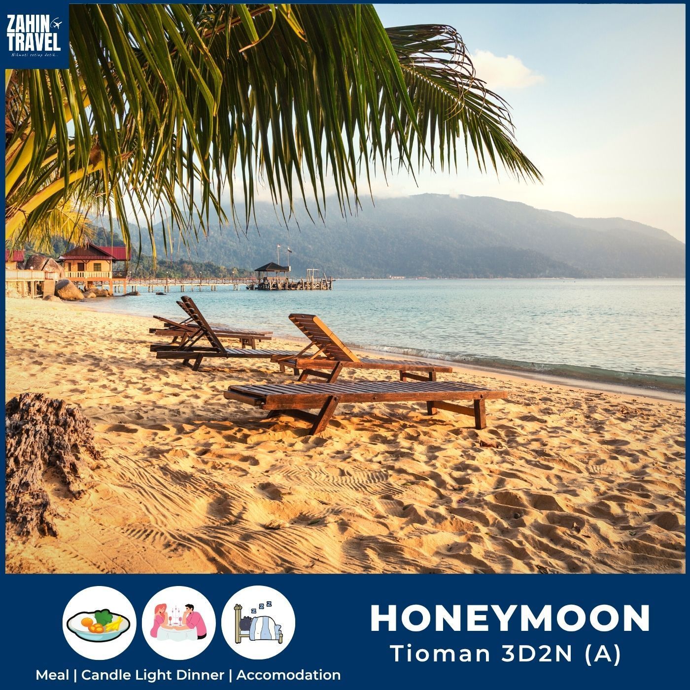 Pakej Honeymoon Pulau Tioman Pahang 3 Hari 2 Malam