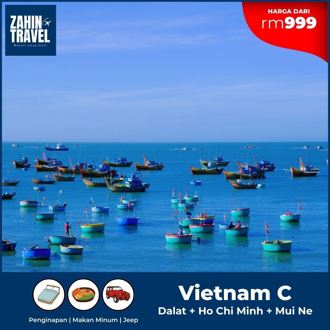 Dalat + Ho Chi Minh + Mui Ne Empat Malam. Dari rm999 Seorang