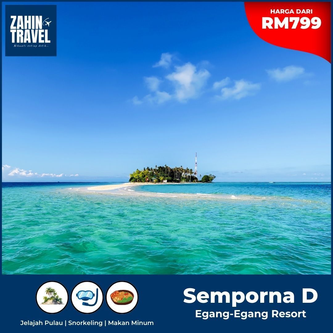 Pakej Egang-Egang Resort Semporna Dari RM799 Seorang