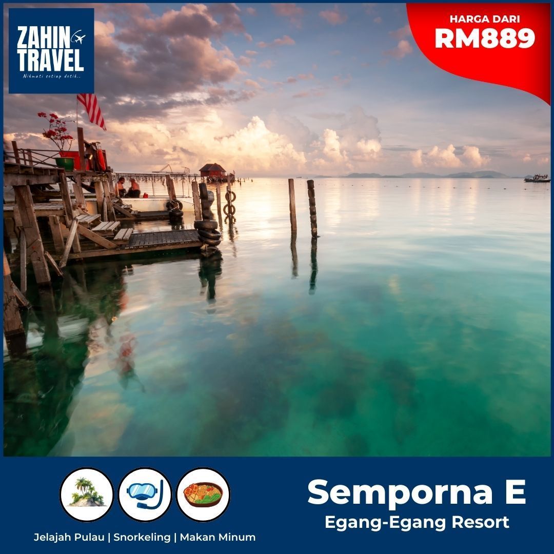 Pakej Egang-Egang Resort Semporna Dari RM889 Seorang