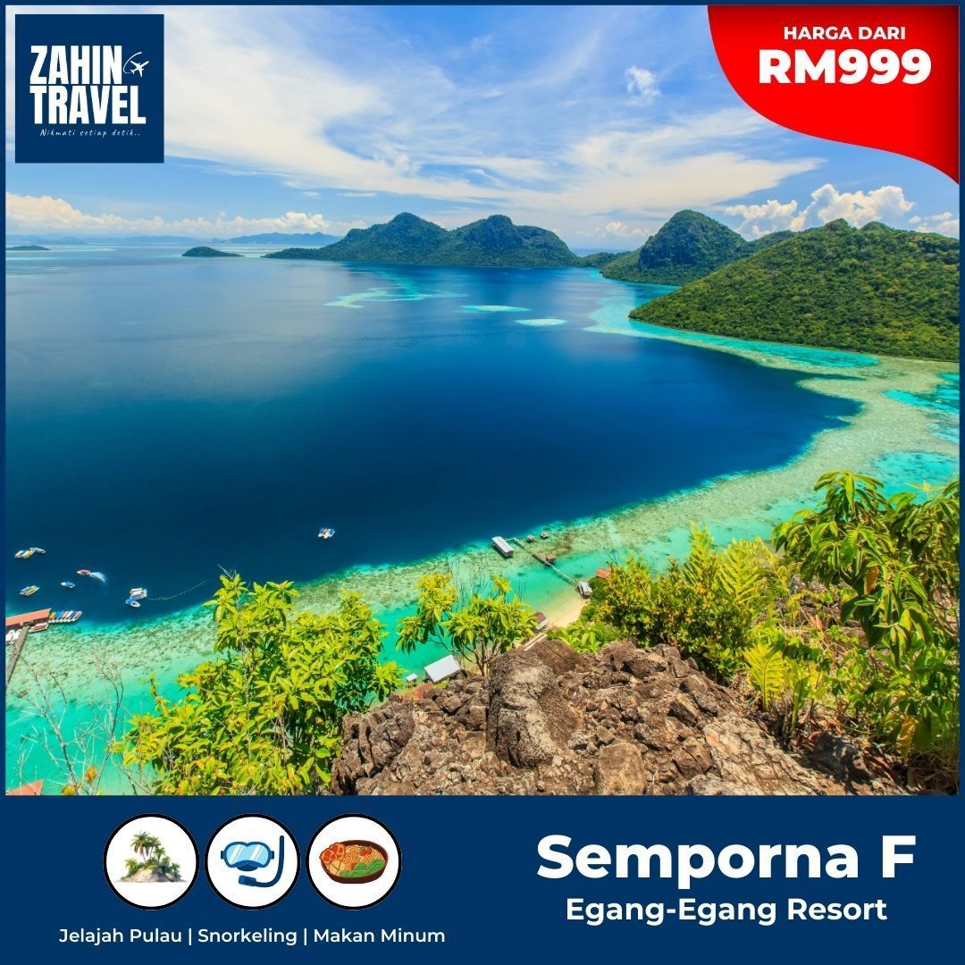Pakej Egang-Egang Resort Semporna Dari RM999 Seorang