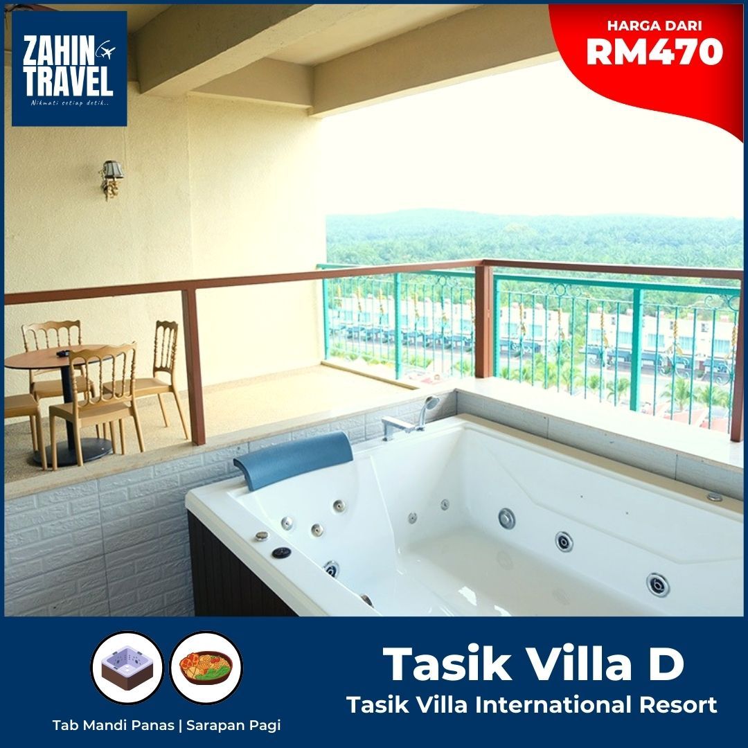 Pakej Penginapan Deluxe Jacuzzi Tasik Villa Port Dickson