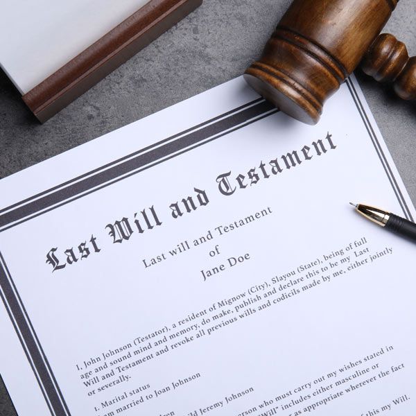 Wills and Estates legal document