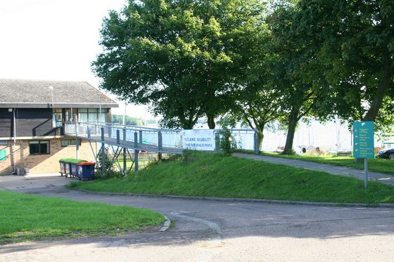 wheel chair friendly ramp to the clubhouse