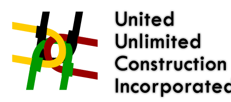 An orange and white traffic cone next to the yellow word 