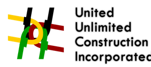 An orange and white traffic cone next to the yellow word 