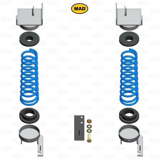 MAD helper springs on Ford Transit Connect