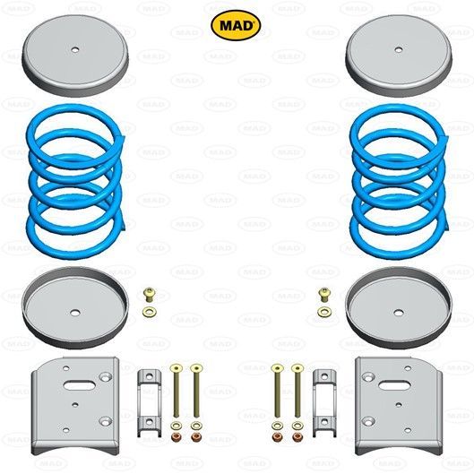 MAD Helper Springs - Ford Transit (V363) (Rear) (HV-068210)