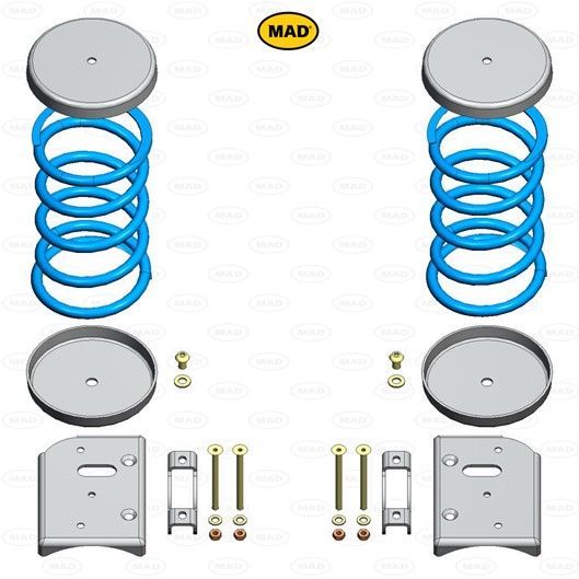 MAD helper springs on Ford Transit (HV-068290)