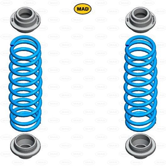 MAD Helper Springs - Ford Transit V363, FCD, FDD (Rear) (HV-068375)