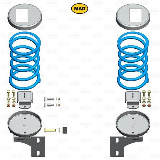 MAD helper springs on Mercedes Sprinter