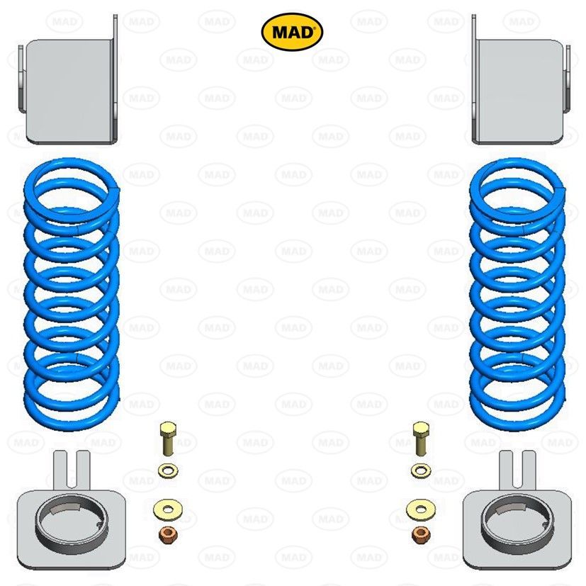 MAD Helper Springs - Mercedes-Benz Sprinter 907 (1500, 2500) (Rear) (HV-098220)