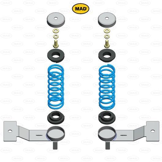 MAD Helper Springs - RAM Promaster 1500, 2500, 3500 (Rear) (HV-138140)