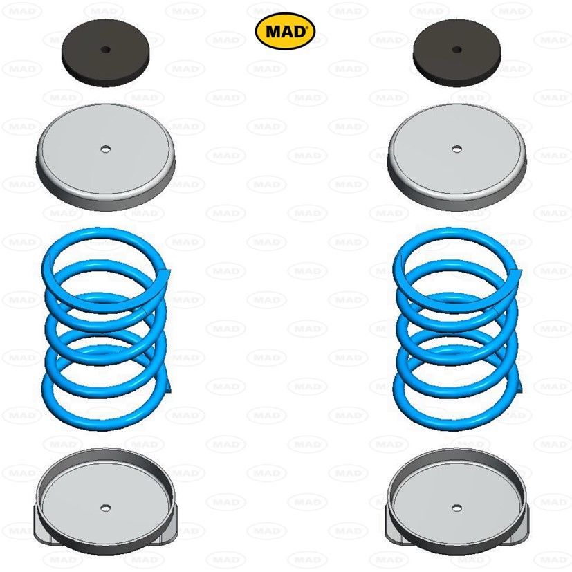 MAD helper springs on RAM ProMaster