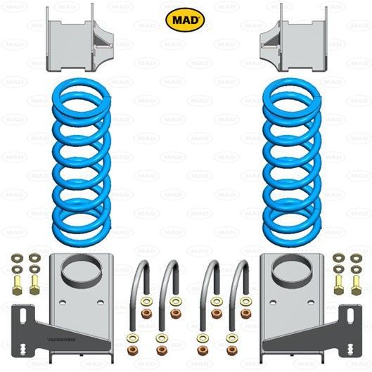 MAD Helper Springs - Mercedes-Benz Sprinter 906, 907 (1500) (Rear) (HV-198190)