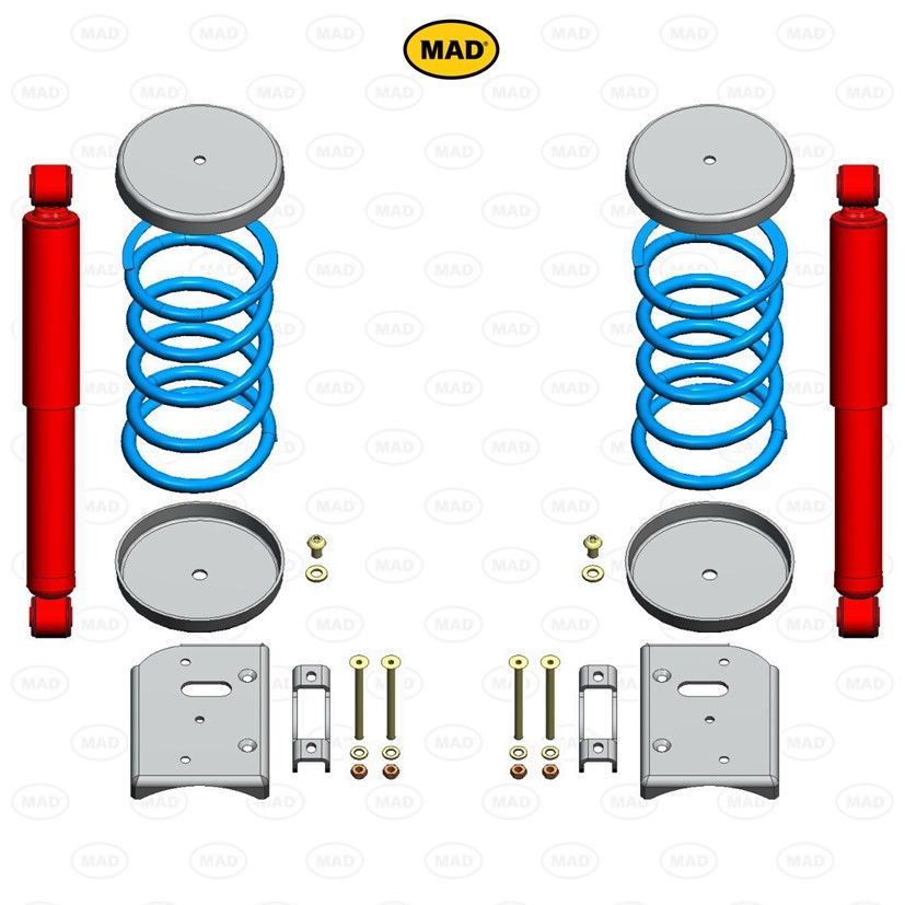 MAD Helper Springs - Ford Transit V363 (Rear) (SD-068290)