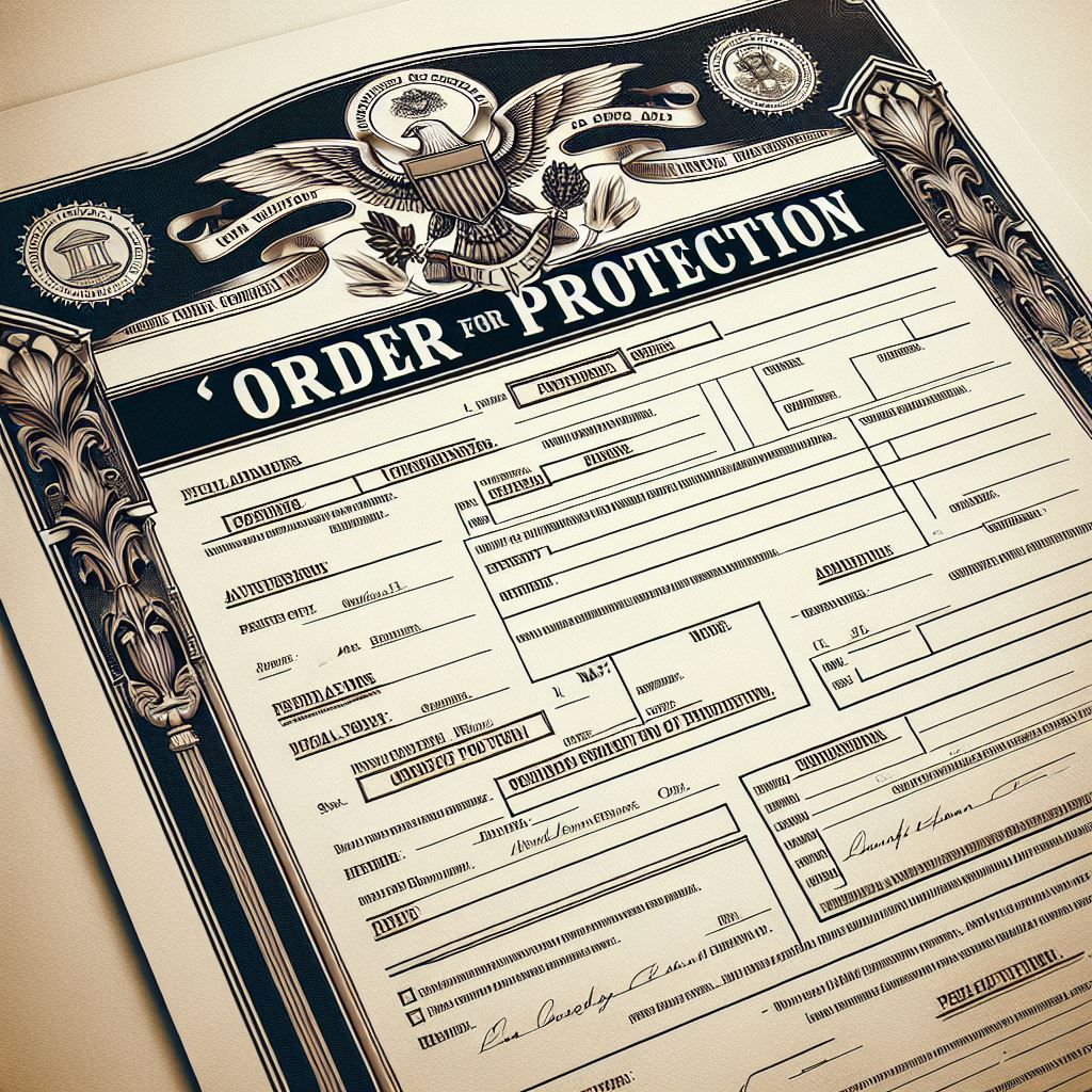 A living trust and estate planning document is sitting on a wooden table next to a gavel.