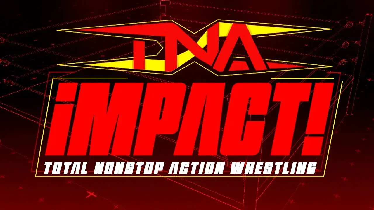 A logo for a wrestling show called dna impact