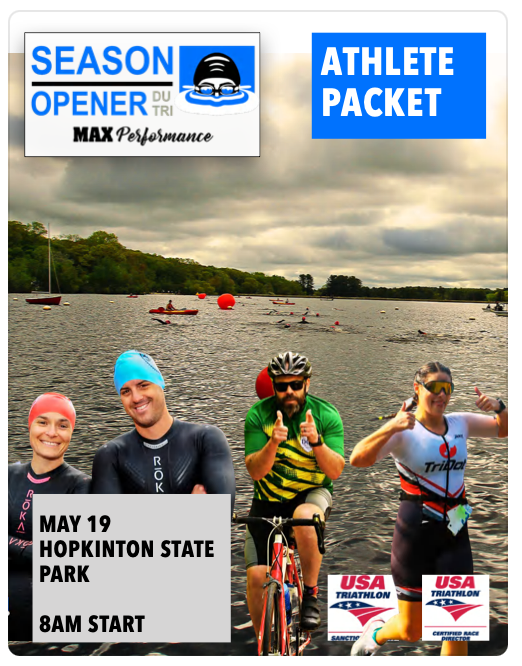 A poster for the season opener on may 19th at hopkinton state park