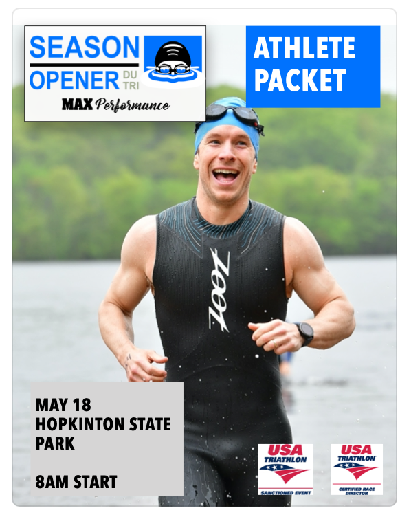 A poster for the season opener on may 19th at hopkinton state park