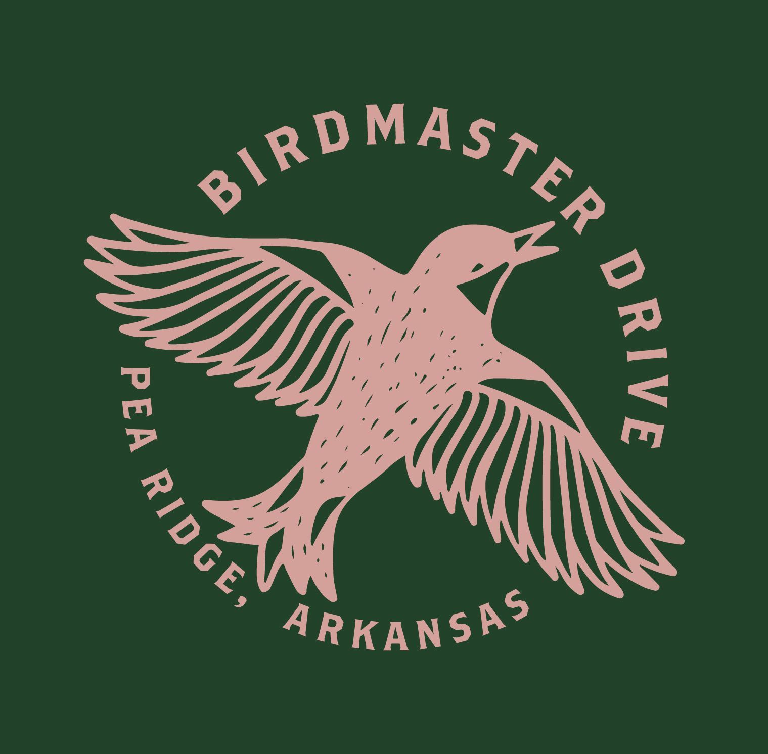 a logo for birdmaster drive pea ridge arkansas