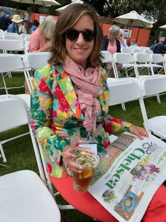 Katie at the Chelsea Flower Show with Huron Tours