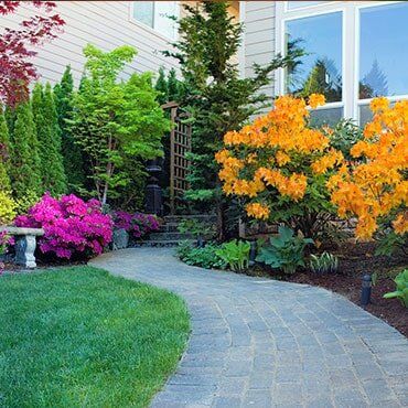 Walk Path In The Garden — Flowery Branch, GA — All About Irrigation and Landscape Services Inc