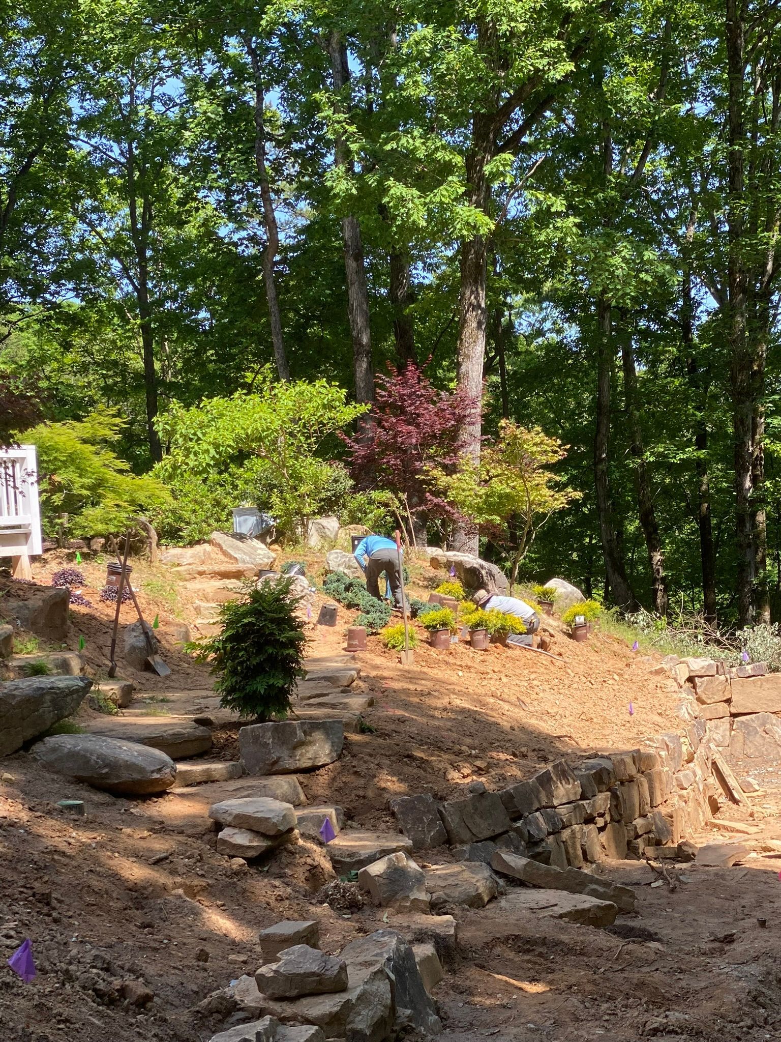 Backyard Renovation — Flowery Branch, GA — All About Irrigation and Landscape Services Inc