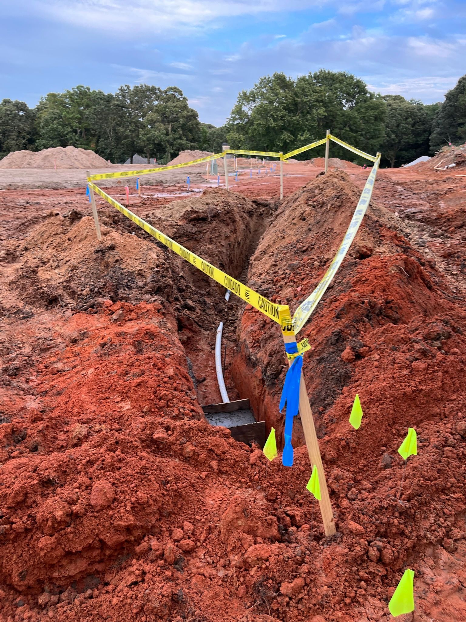 Land Irrigation In Progress — Flowery Branch, GA — All About Irrigation and Landscape Services Inc