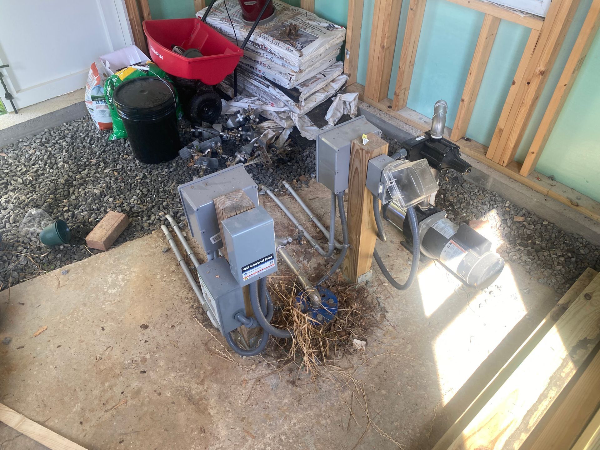 Gray Irrigation Pump — Flowery Branch, GA — All About Irrigation and Landscape Services Inc