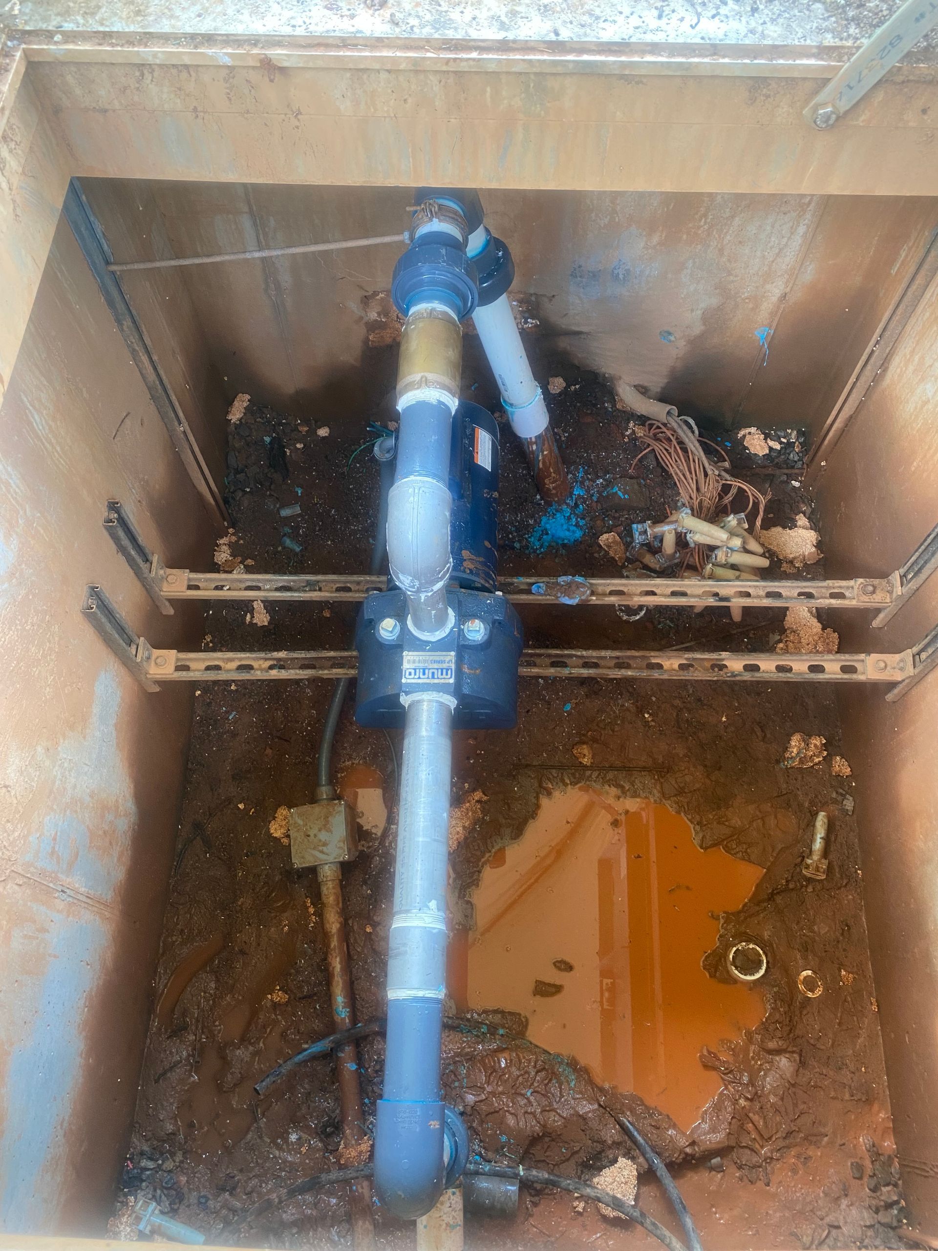 Blue Irrigation Pipes — Flowery Branch, GA — All About Irrigation and Landscape Services Inc