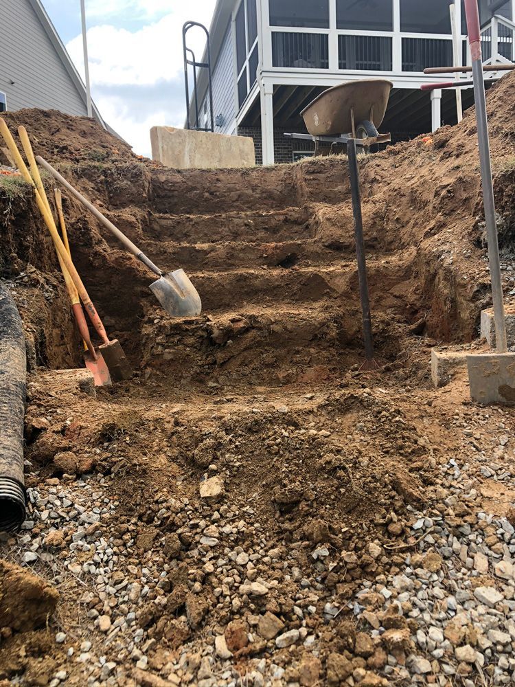 Making Steps on Soil — Flowery Branch, GA — All About Irrigation & Landscape Services