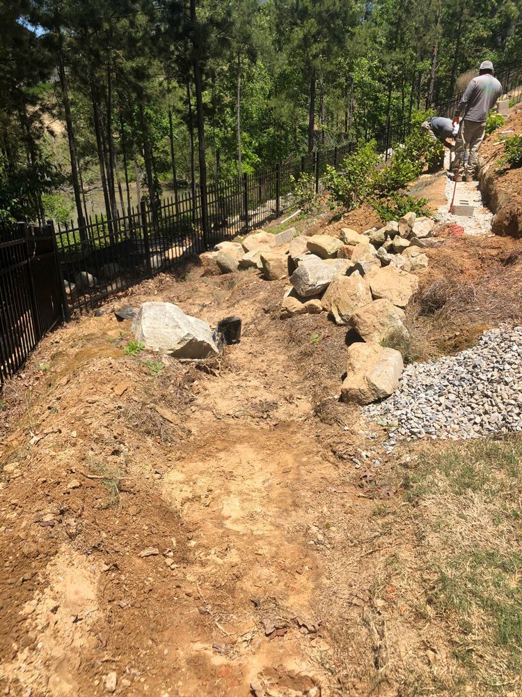 Working on Erosion Control — Flowery Branch, GA — All About Irrigation & Landscape Services
