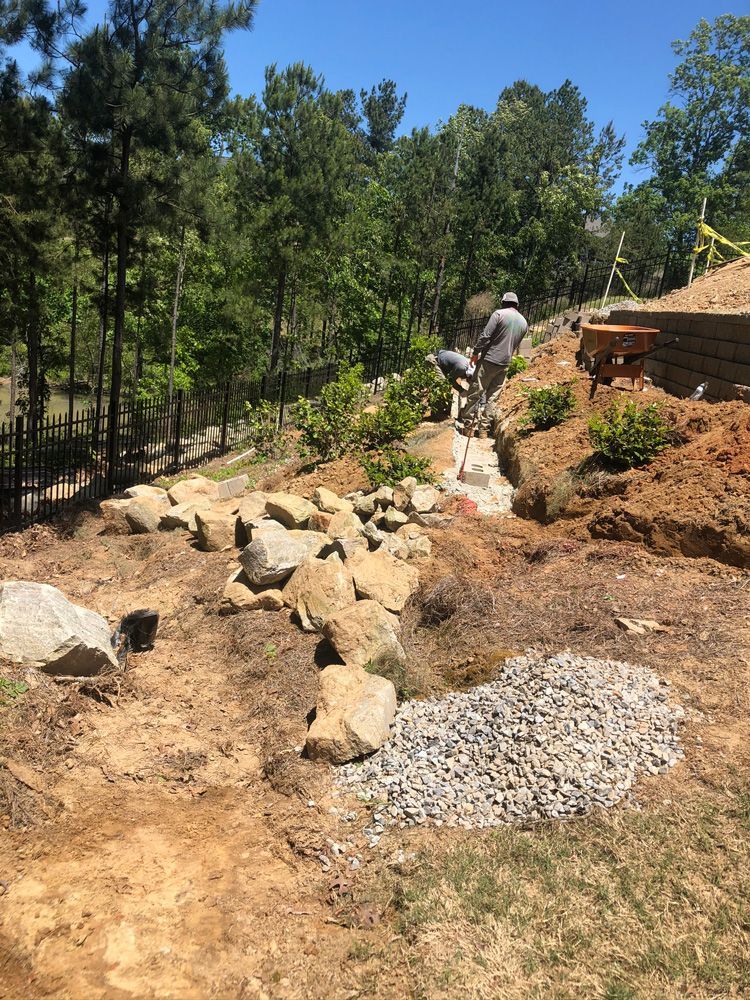 Erosion Control Using Rocks — Flowery Branch, GA — All About Irrigation & Landscape Services