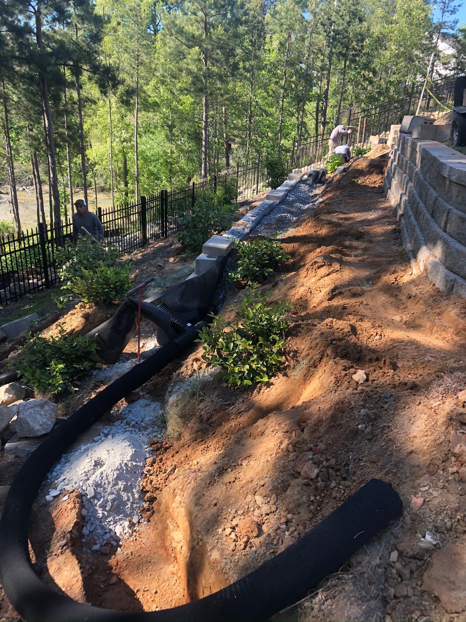 Installing Retaining Walls — Flowery Branch, GA — All About Irrigation and Landscape Services Inc