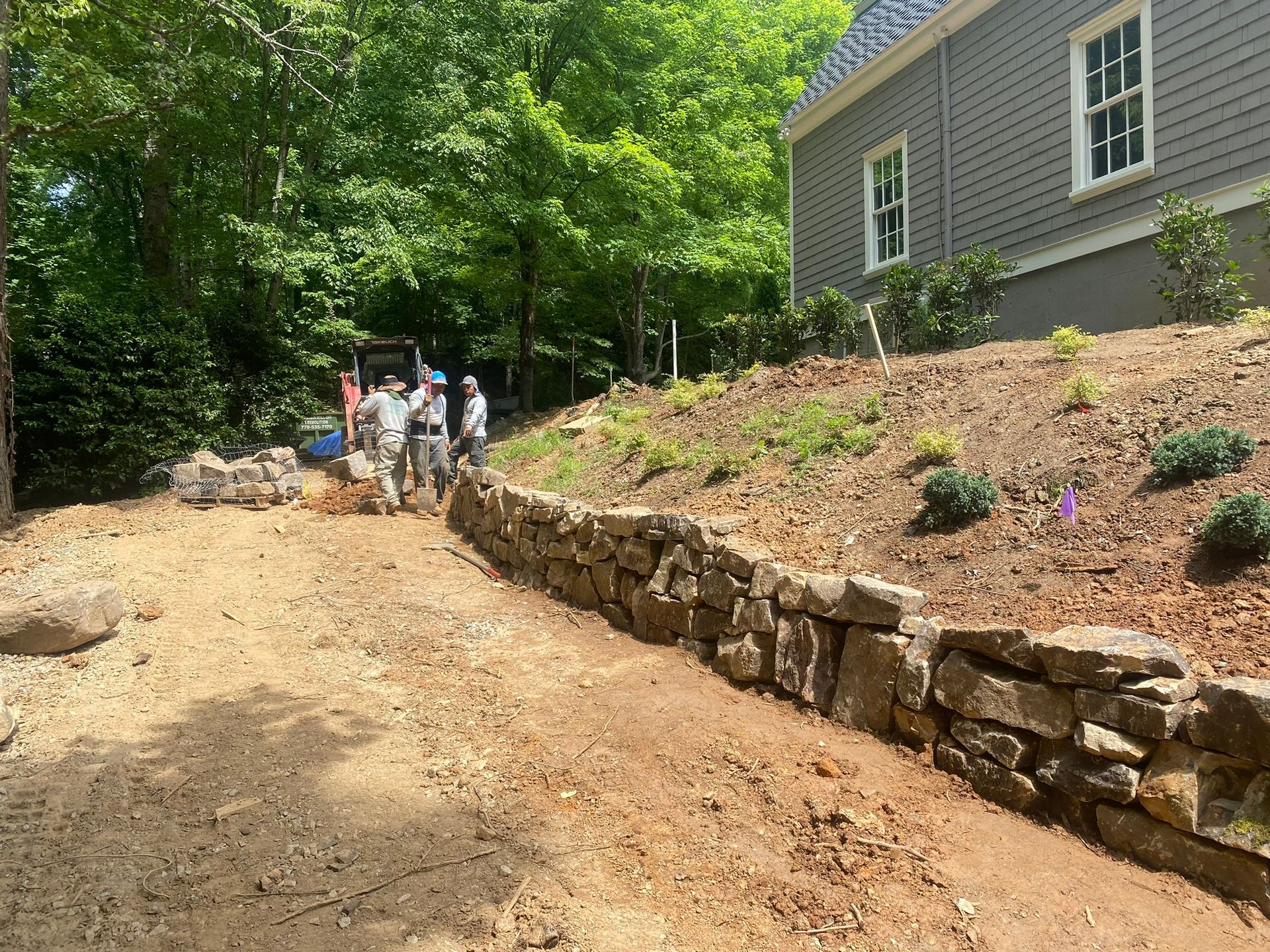 Clean Backyard — Flowery Branch, GA — All About Irrigation and Landscape Services Inc