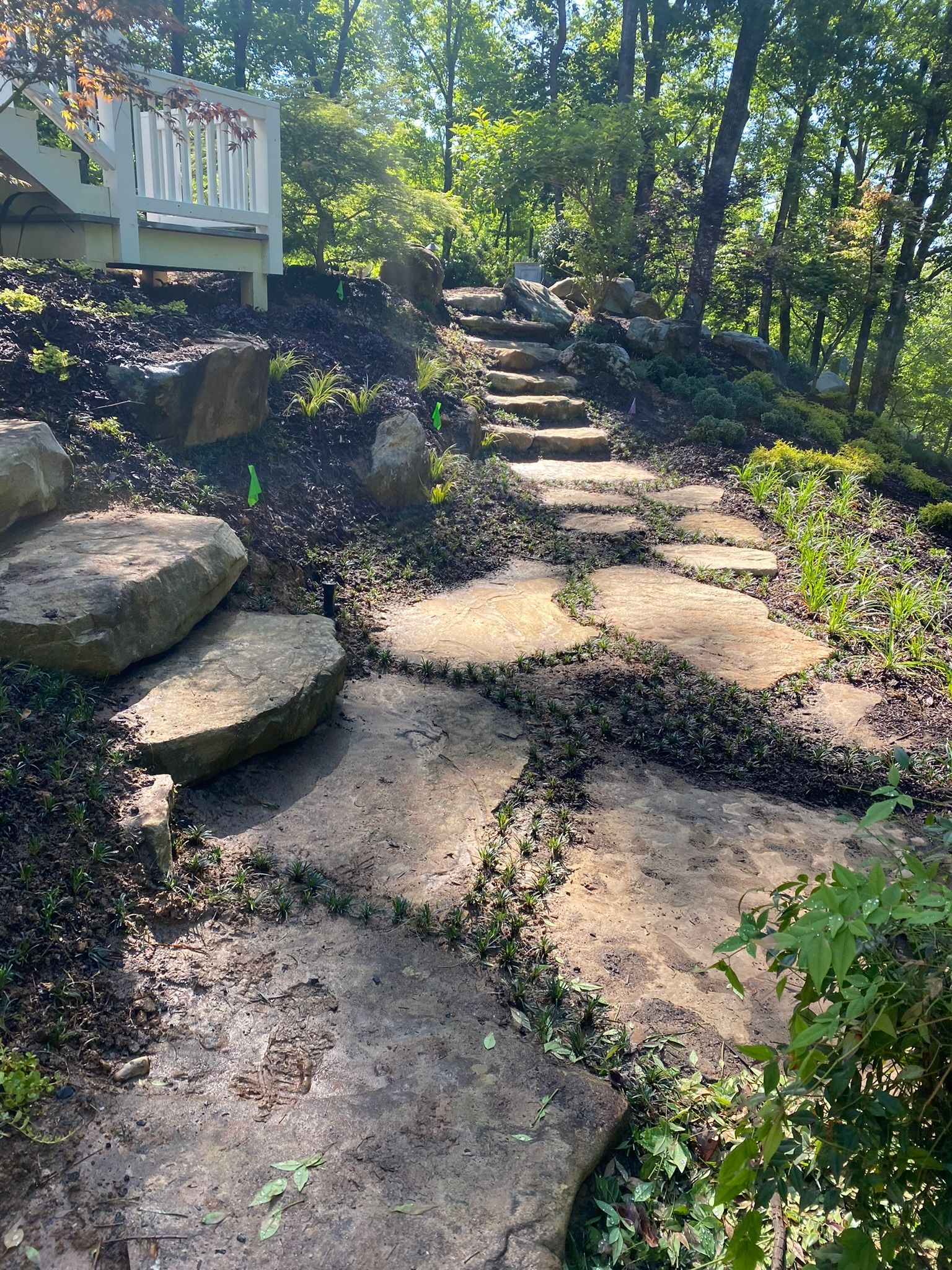 Rocky Pathyway Finished — Flowery Branch, GA — All About Irrigation and Landscape Services Inc
