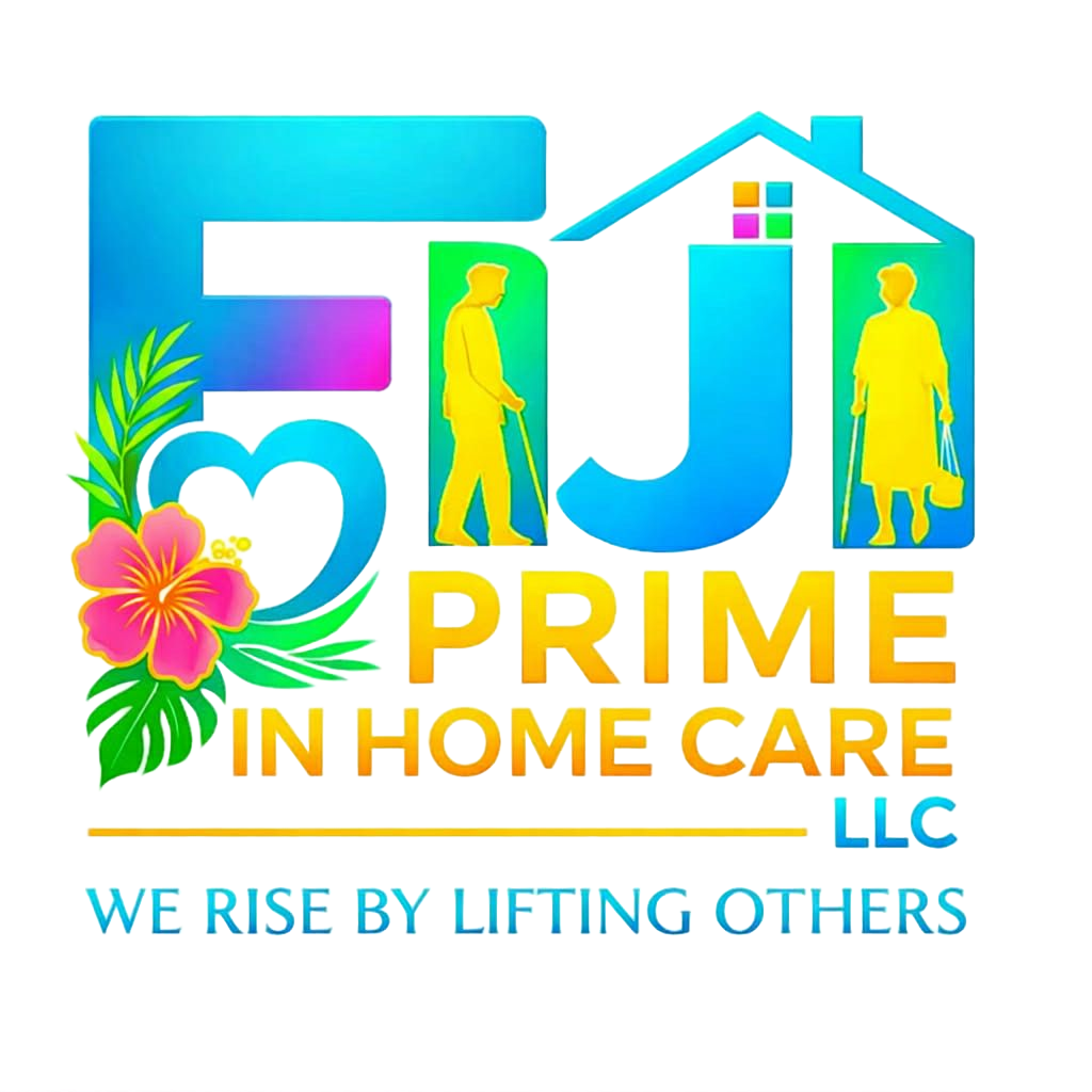 Fiji Prime In-Home Care LLC Logo: Teal