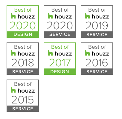 Best of houzz award, 2015-2020