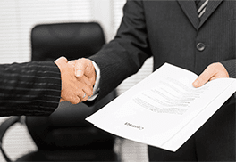 Attorney Handshake — termination in Toledo, OH