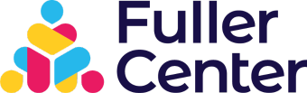 The fuller center logo is a colorful logo with a heart in the middle.
