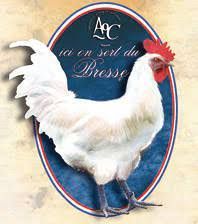 Kip of haan uit Bresse, Frankrijk, de beste franse kip, chapon de Bresse, bereiding en recept 