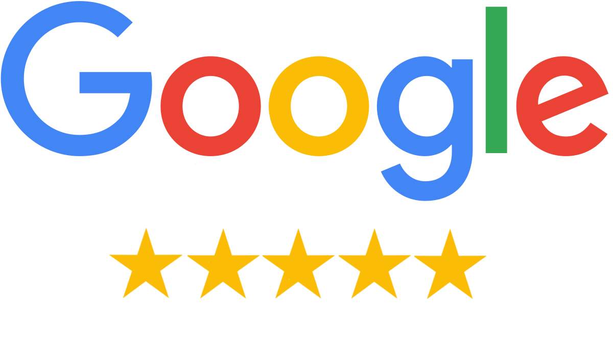 Un logo Google avec cinq étoiles dessus