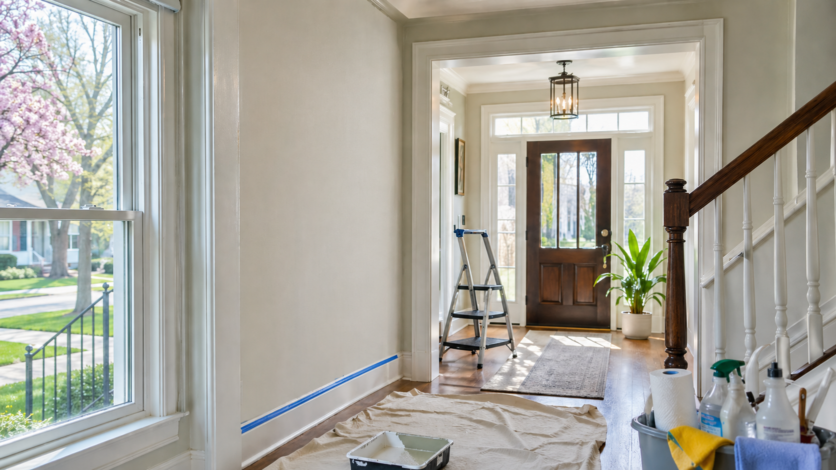 Madison WI entryway spring paint refresh