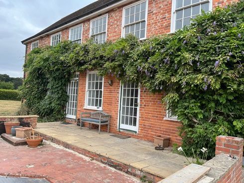 Brickwork after balsting