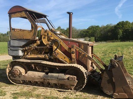 Bull dozer in need of cleaning