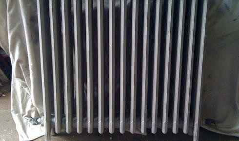 Shot blasted radiator (after picture)